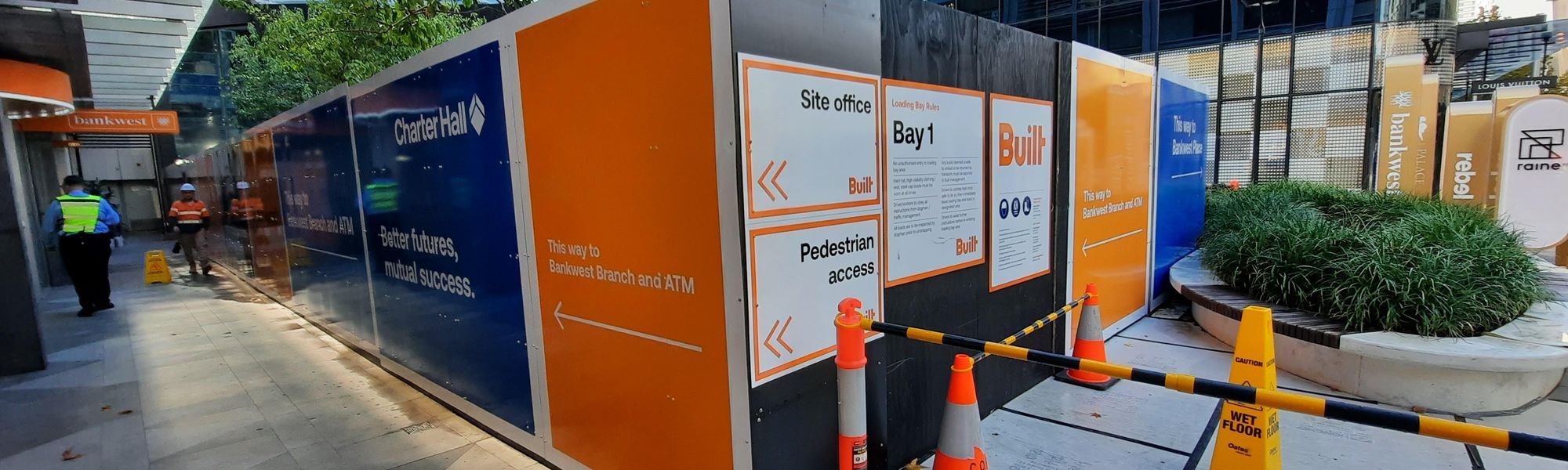 Built Hoarding and Rigid Safety Signs